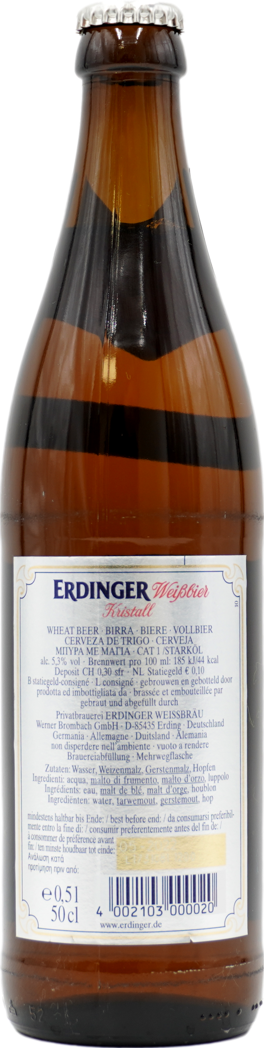 Erdinger Weißbier kristallklar