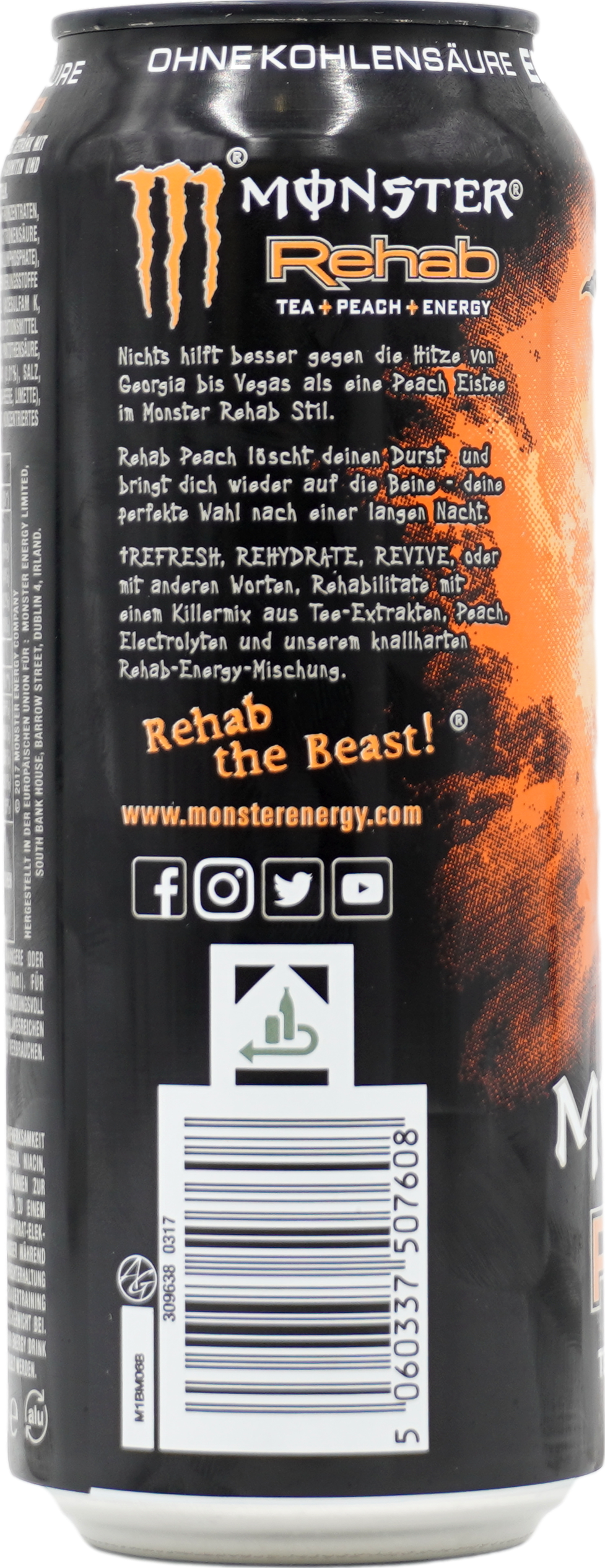 Monster Rehab Peach