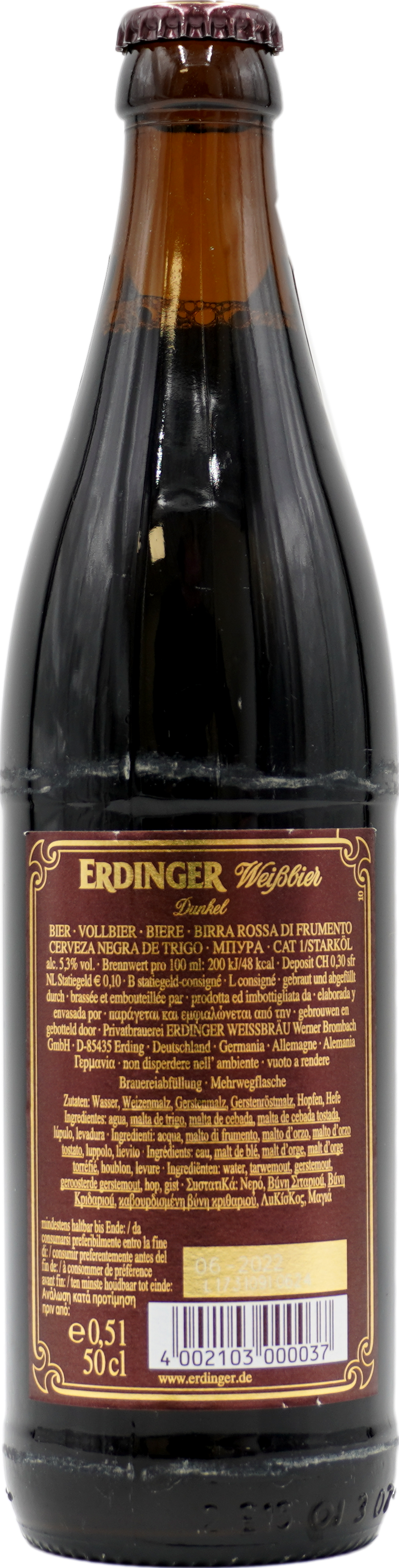 Erdinger Weißbier Hefe Dunkel