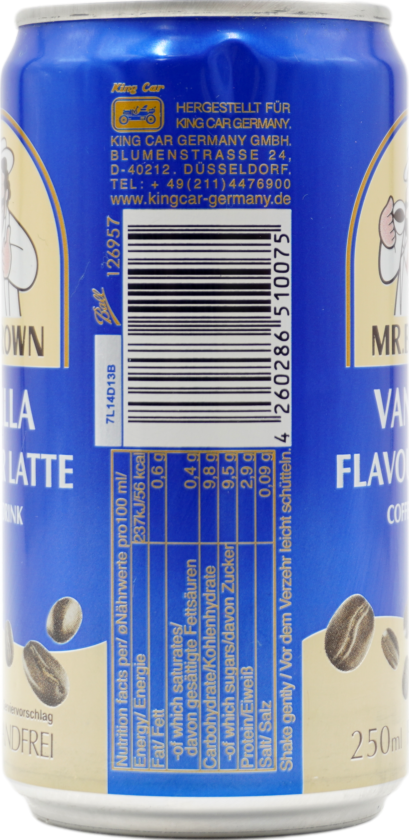Mr Brown Ice Coffee Vanille