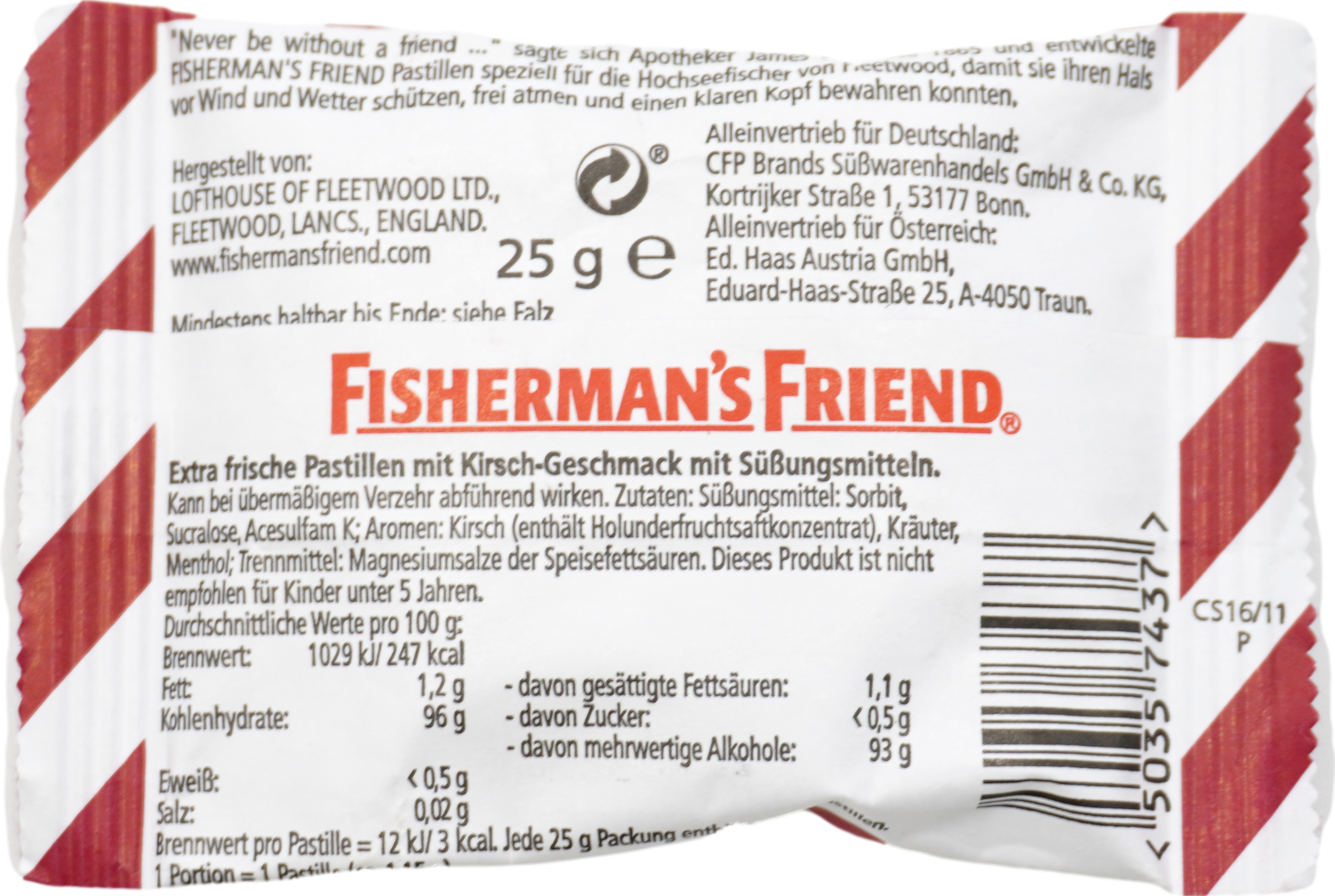 Fisherman’s Friend Cherry ohne Zucker