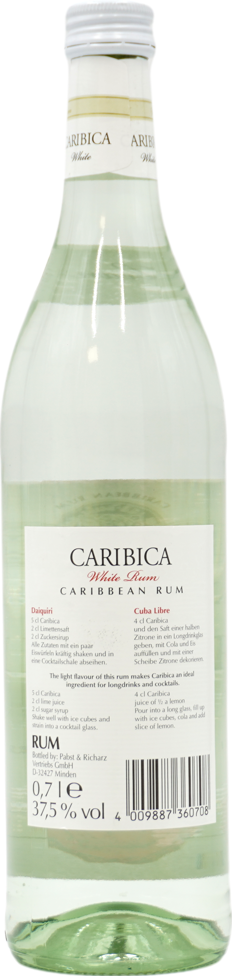 Caribica Weisser Rum 37,5%