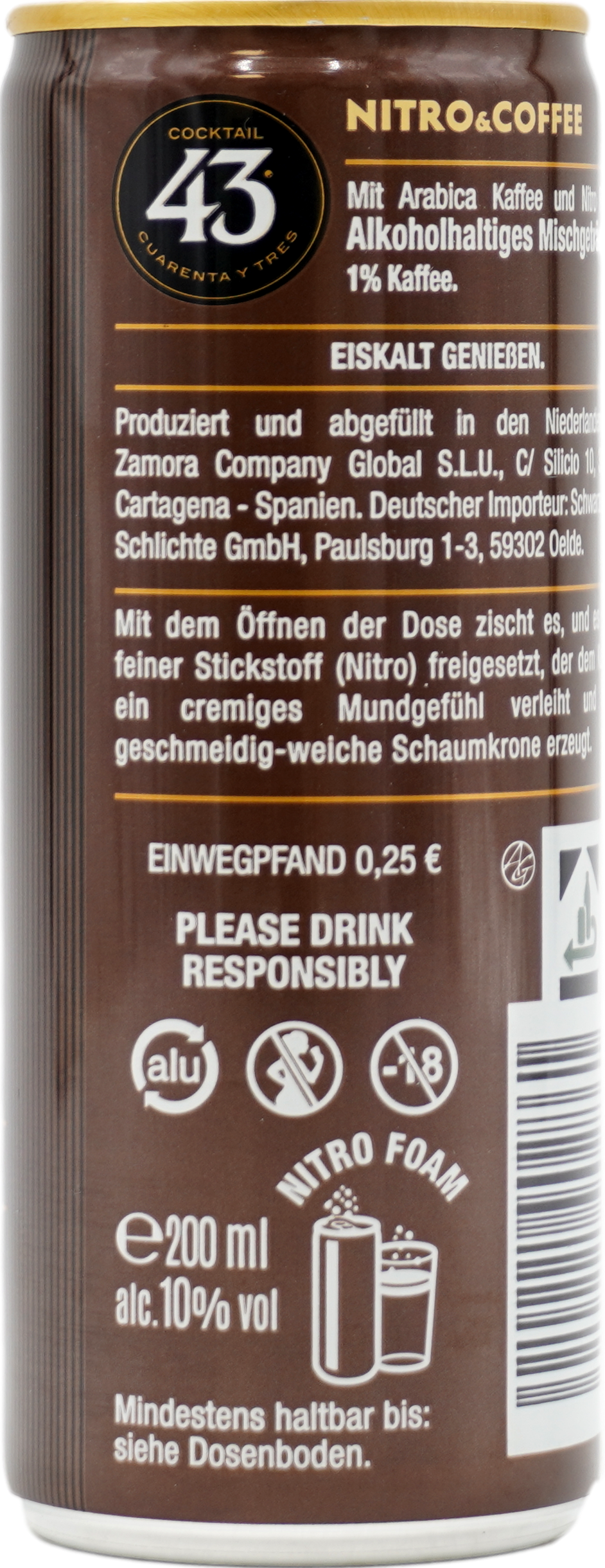 Cocktail 43 Nitro & Coffee 10%