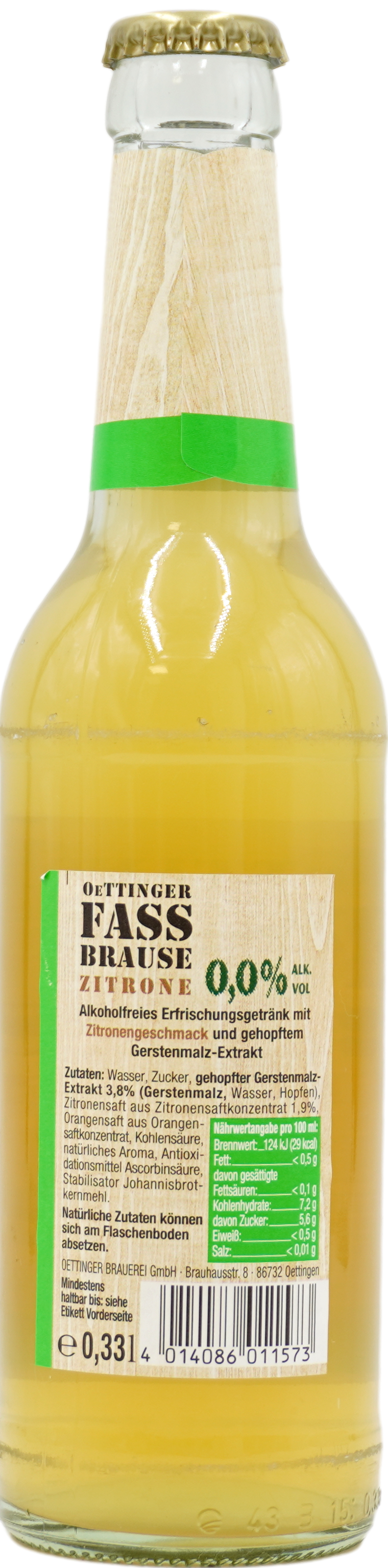 Krombacher Fassbrause Zitrone