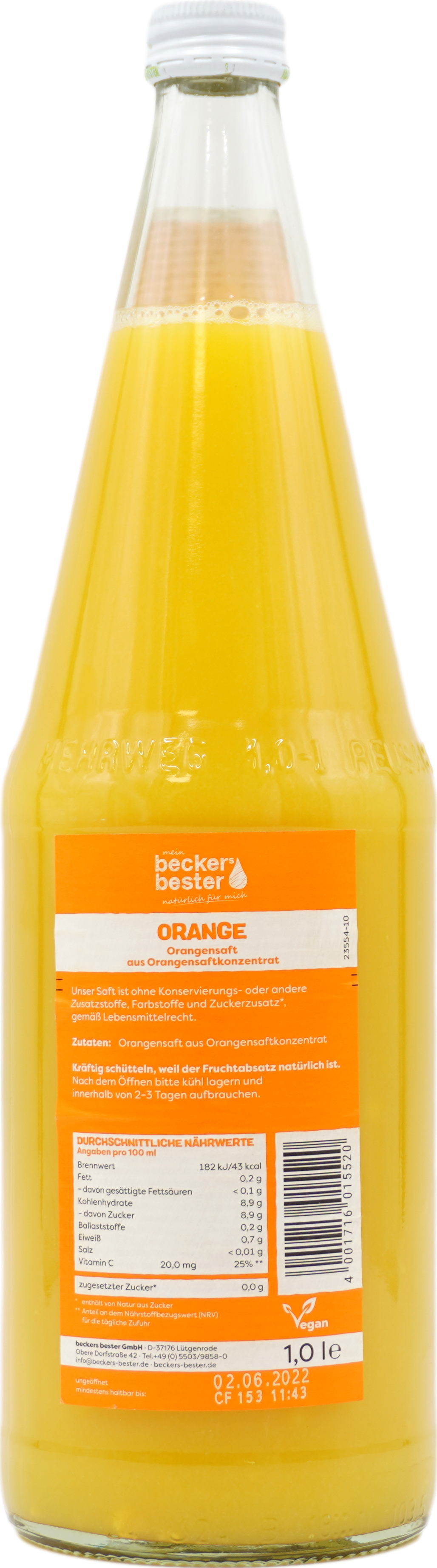 Beckers Bester Orangensaft 100%