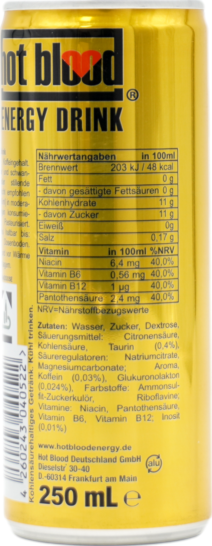 Hot Blood Energie Drink Classic
