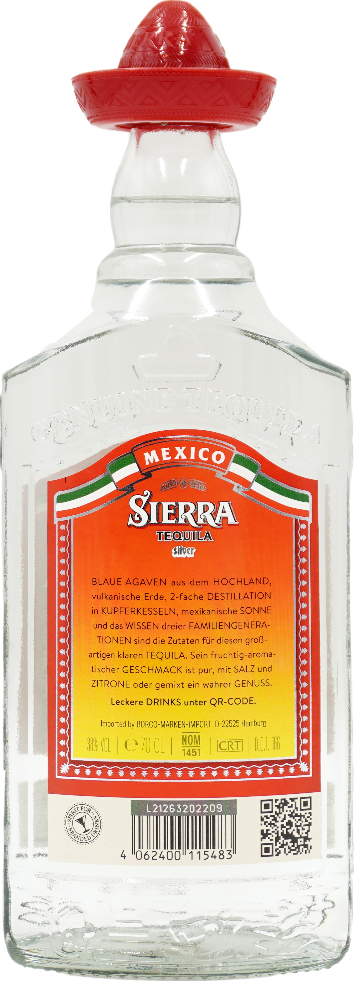 Sierra Tequilla Silver 38%