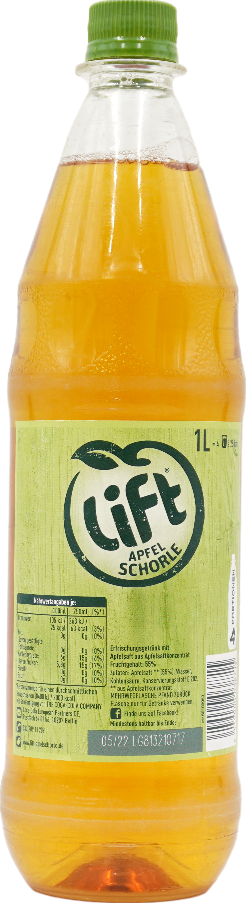 Lift Apfelschorle (55% FG)