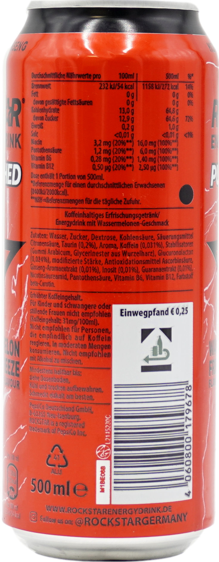 Rockstar Energy Freeze Frozen Watermelon