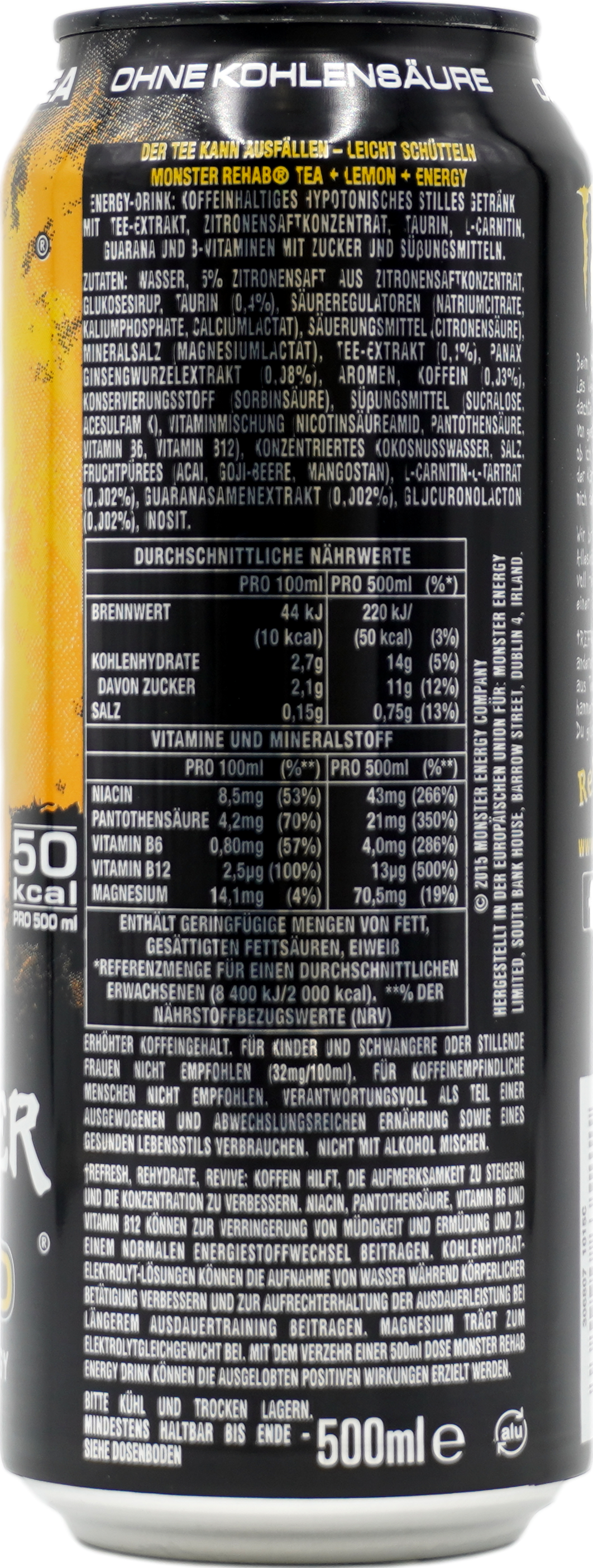 Monster Rehab Lemon