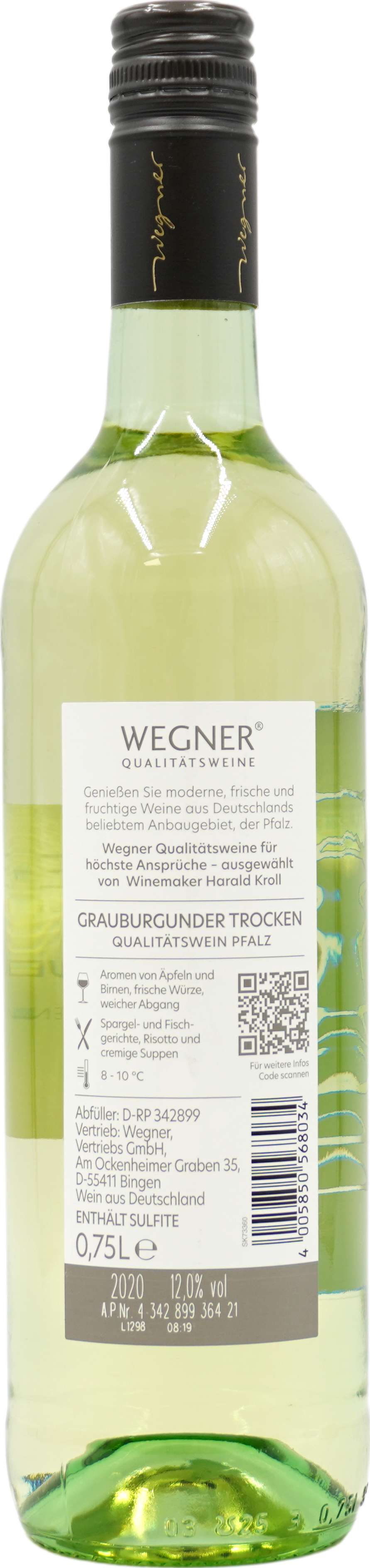Wegner Grauburgunder Pfalz QbA 2005 trocken weiß