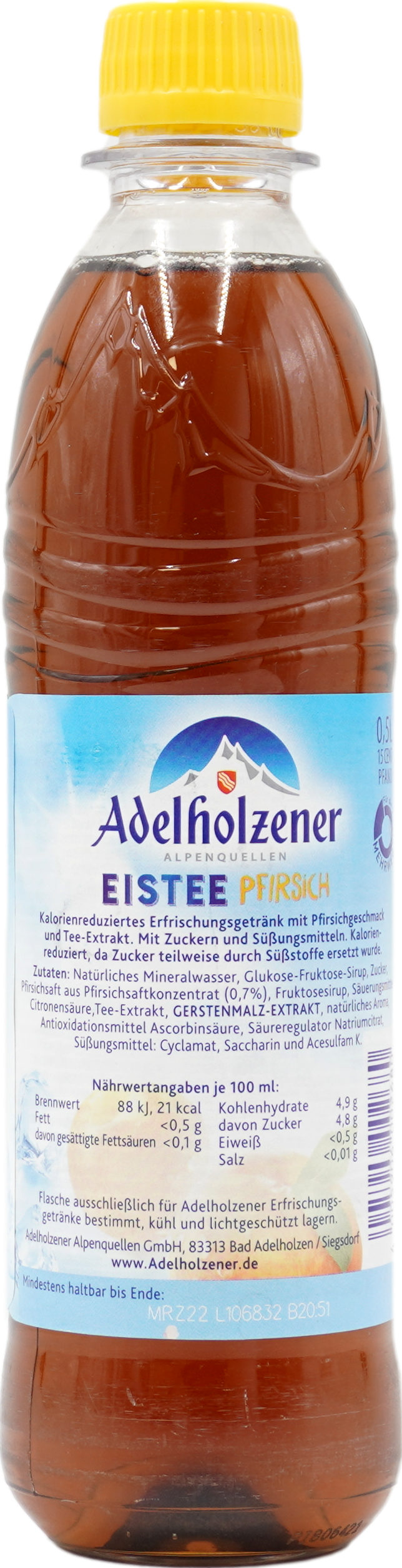 Adelholzener_Eistee_Pfirsich_L6875_12_x_0_5l_PET-_1_x_0_5l_PET_1 Adelholzener Eistee Pfirsich