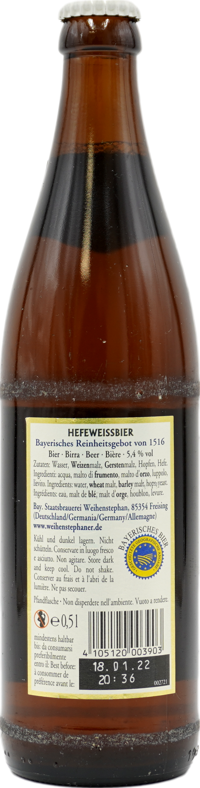 Weihenstephan Hefe Weißbier hell