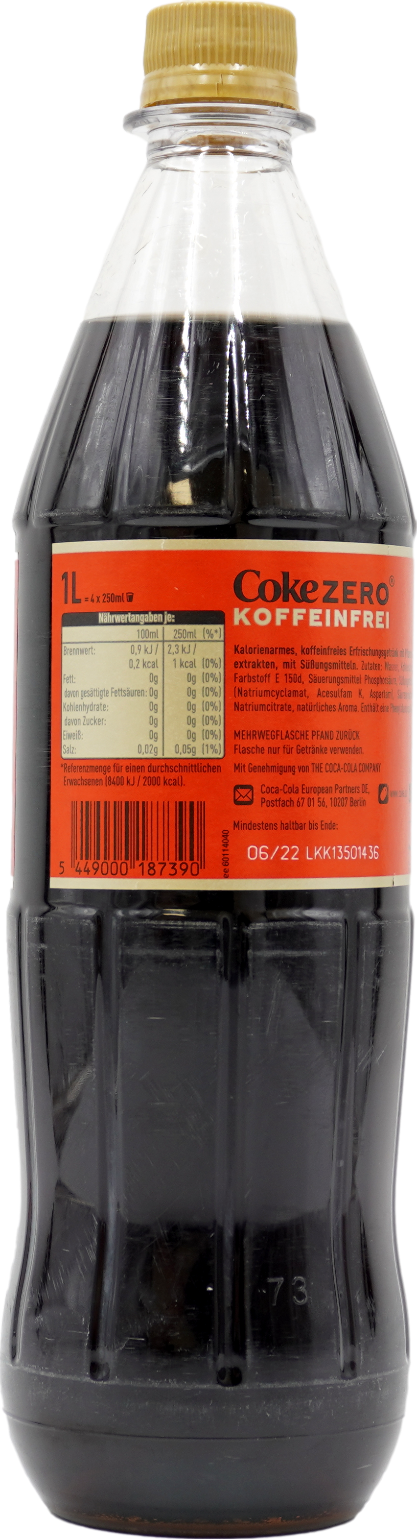 Coca-Cola Zero koffeinfrei