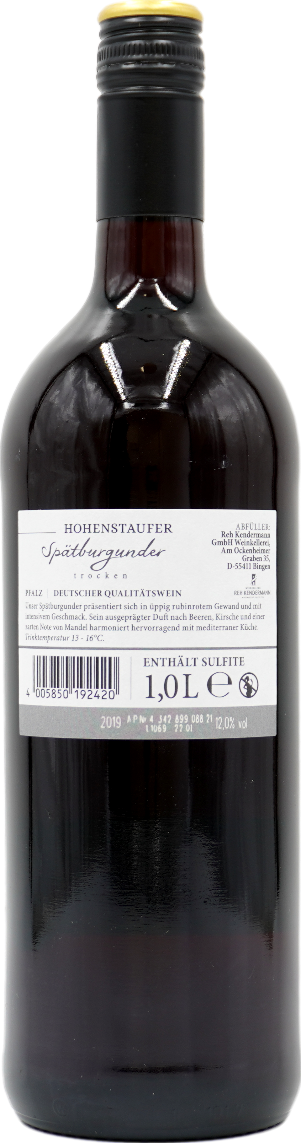 Blauer Spätburgunder Pfalz QbA 2004 trocken rot
