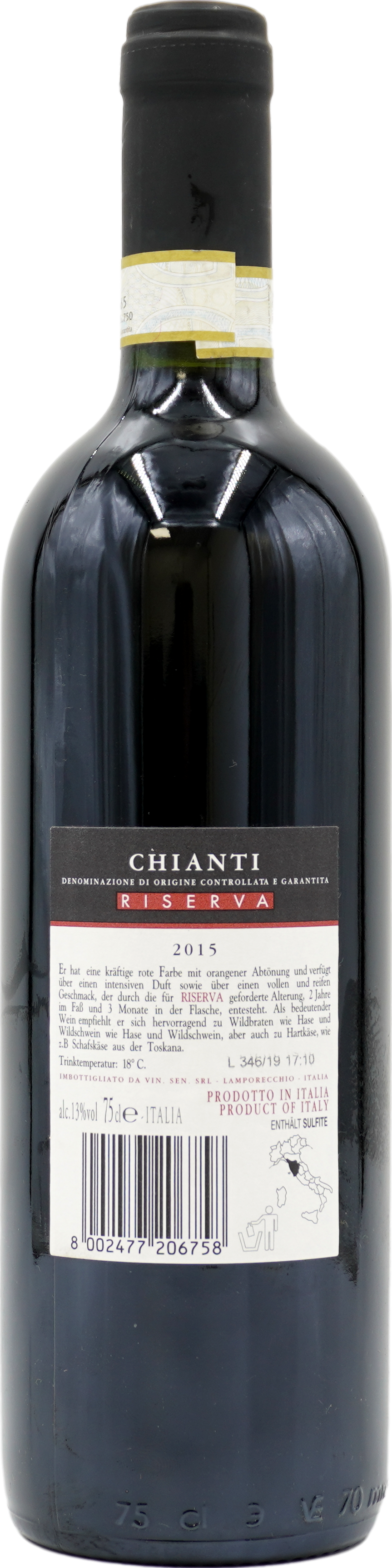 Toscana Chianti Villa Calappiano Sangiovese trocken rot