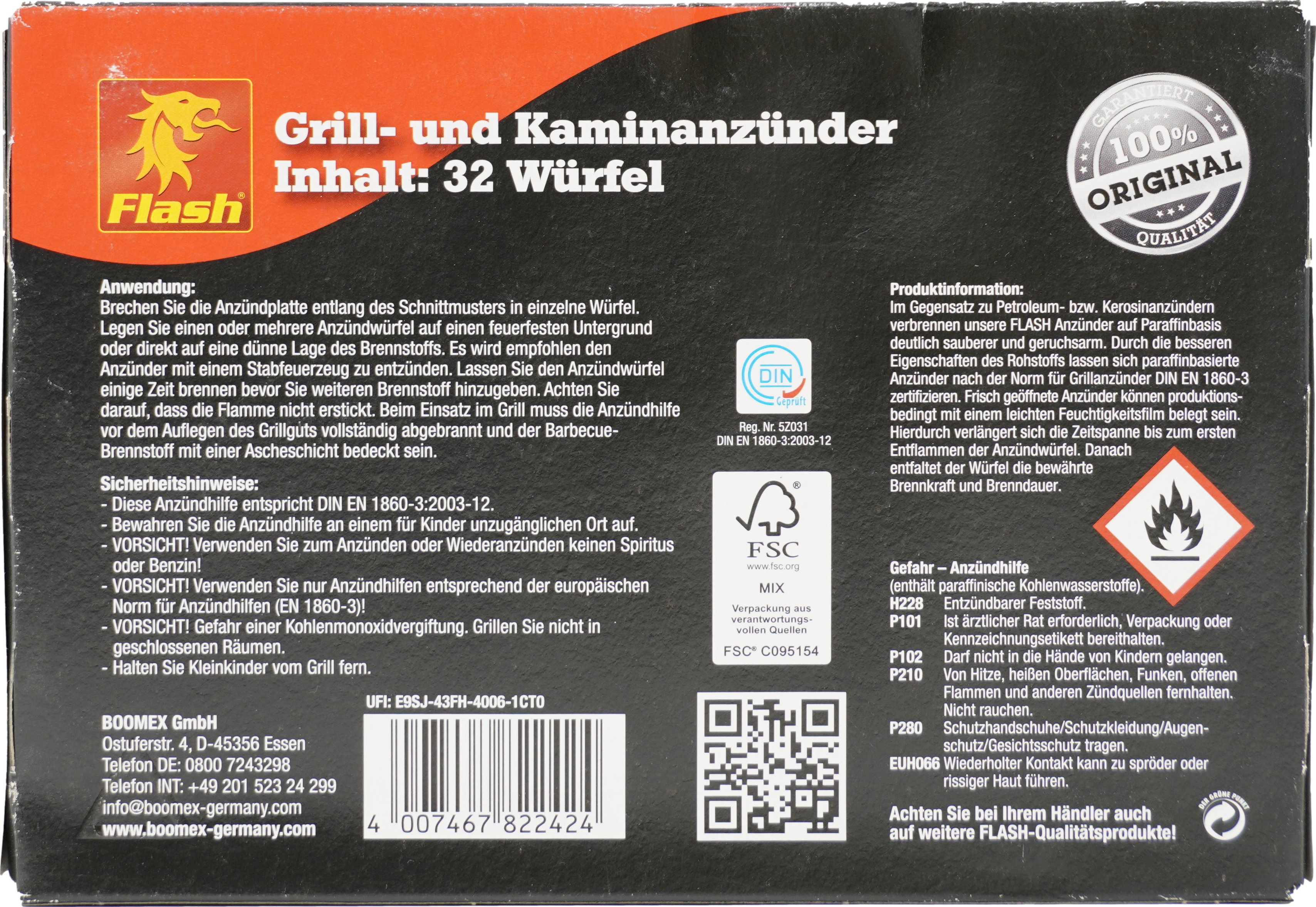 Flash Grillanzünder (Fest)