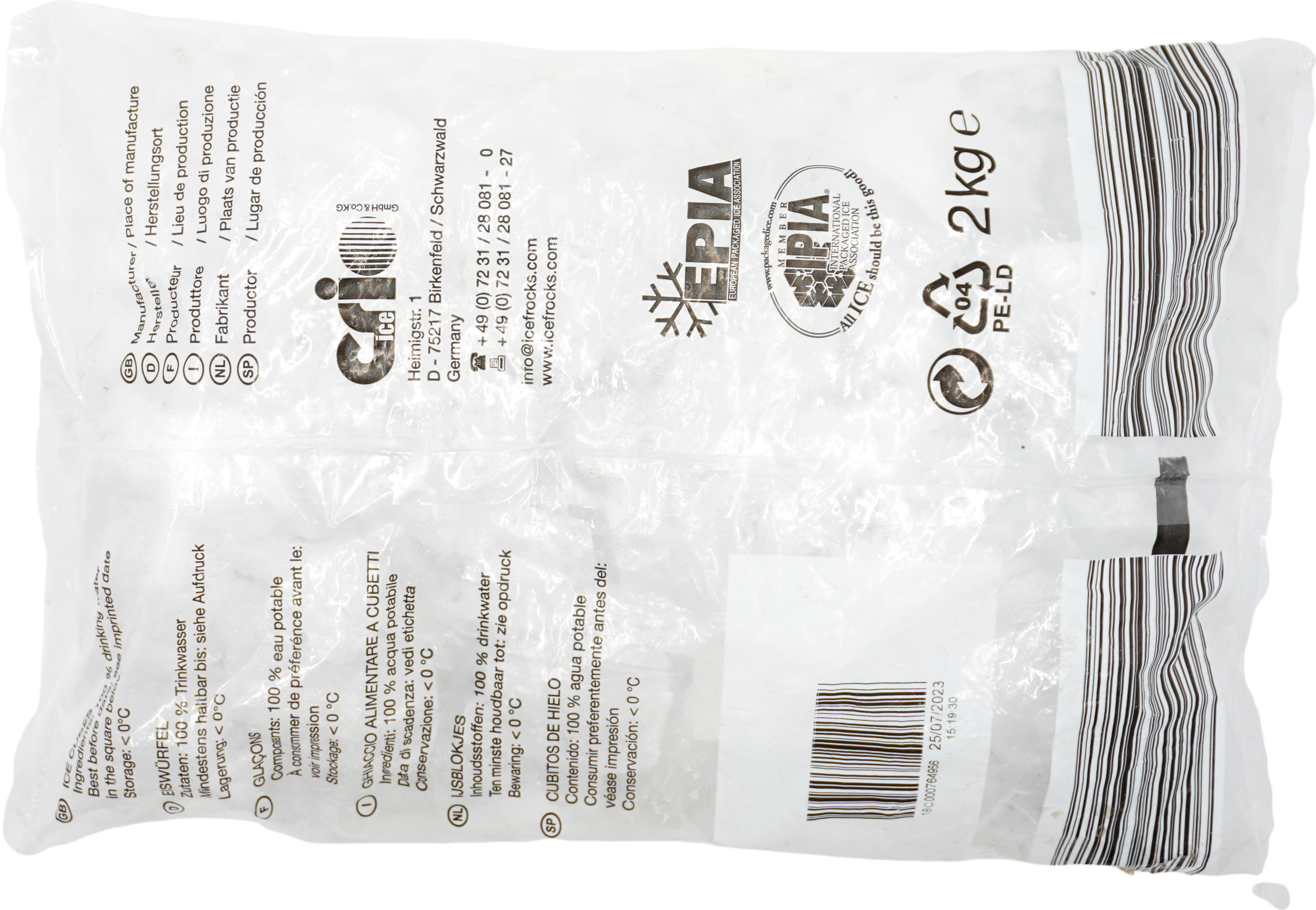 Eiswürfel Frocks 2 kg