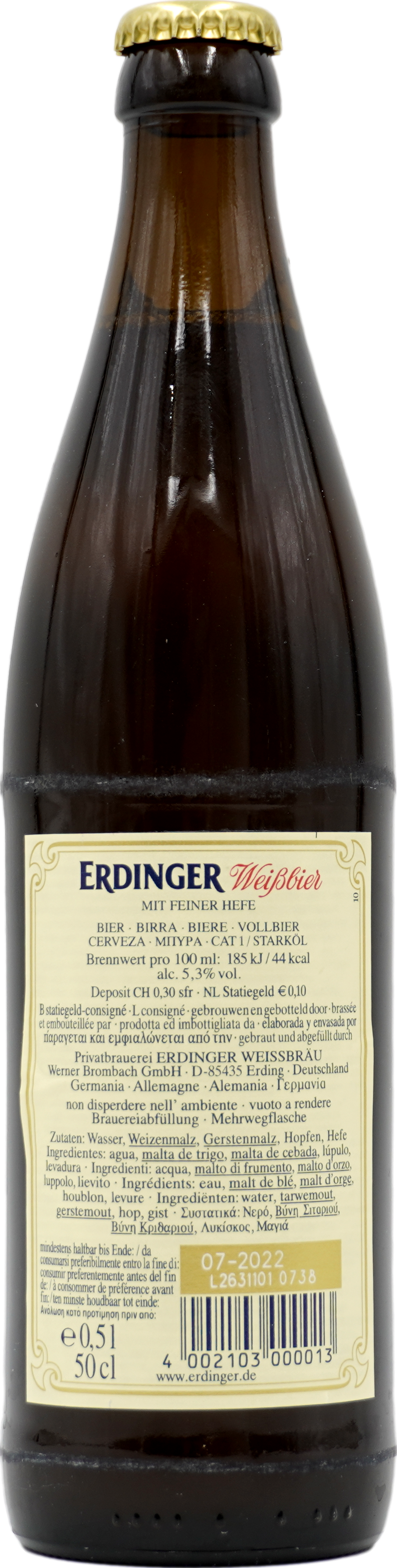 Erdinger Weißbier Hefe Hell