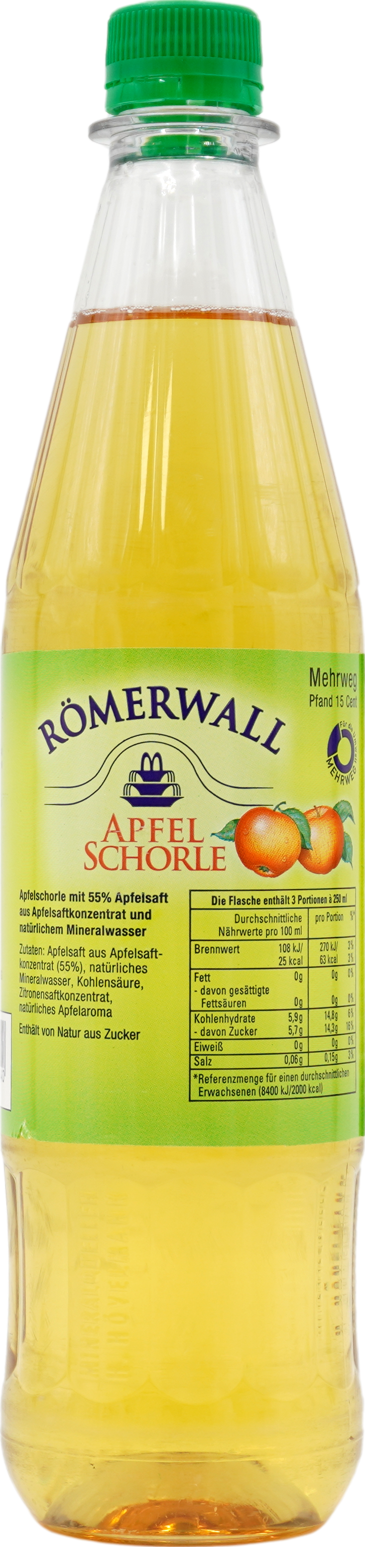 Römerwall Apfelschorle (55% FG)