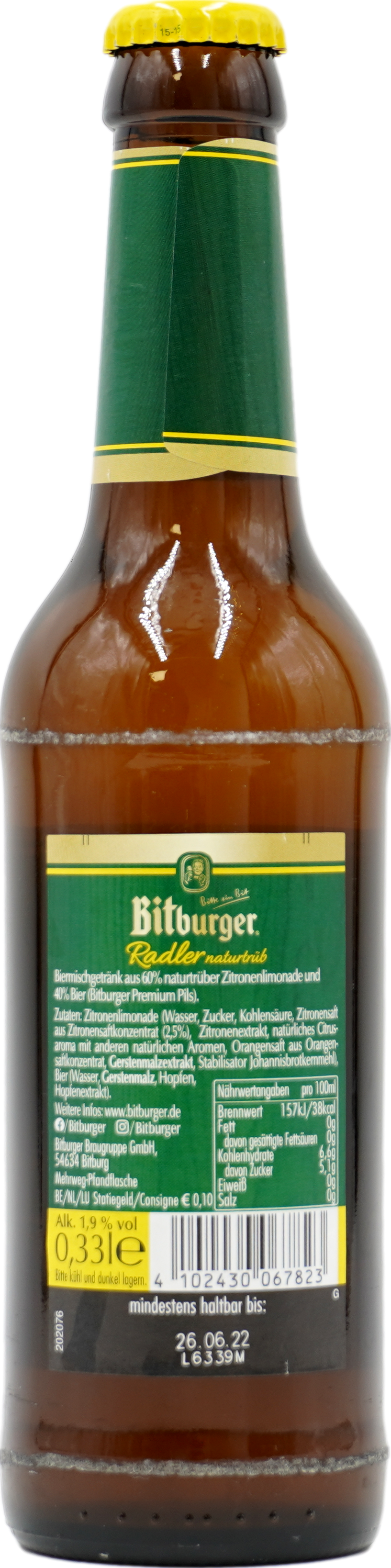 Bitburger Radler Naturtrüb