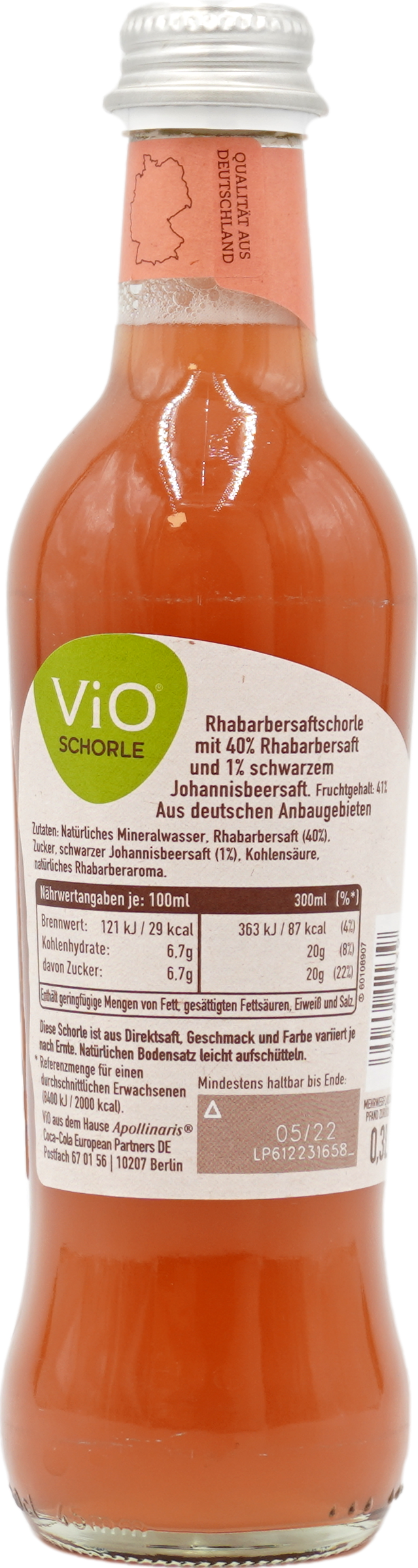 Apollinaris VIO Rhabarber-Schorle