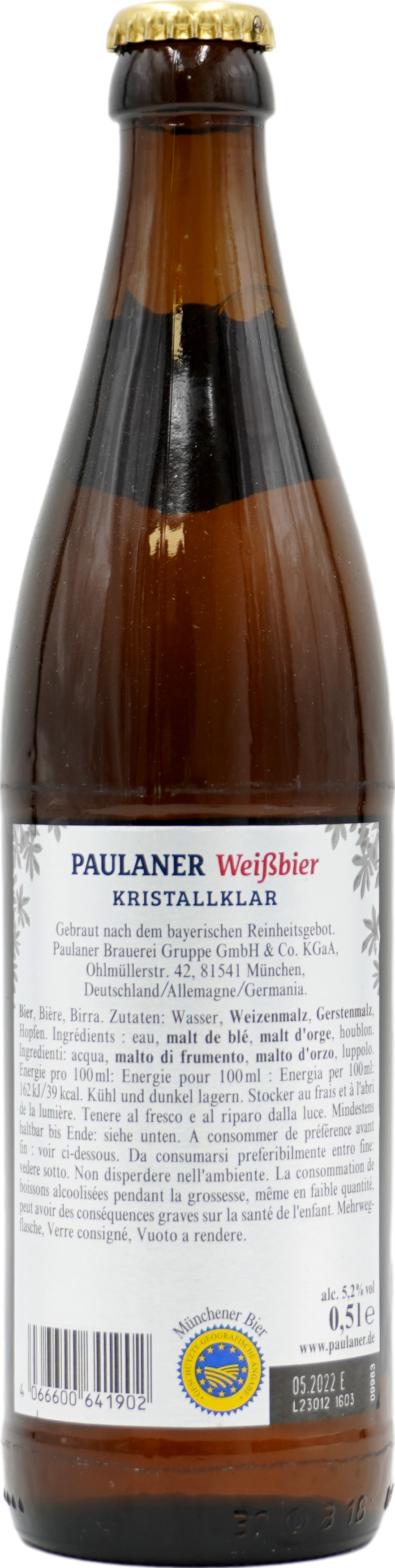 Paulaner Weizen Kristall