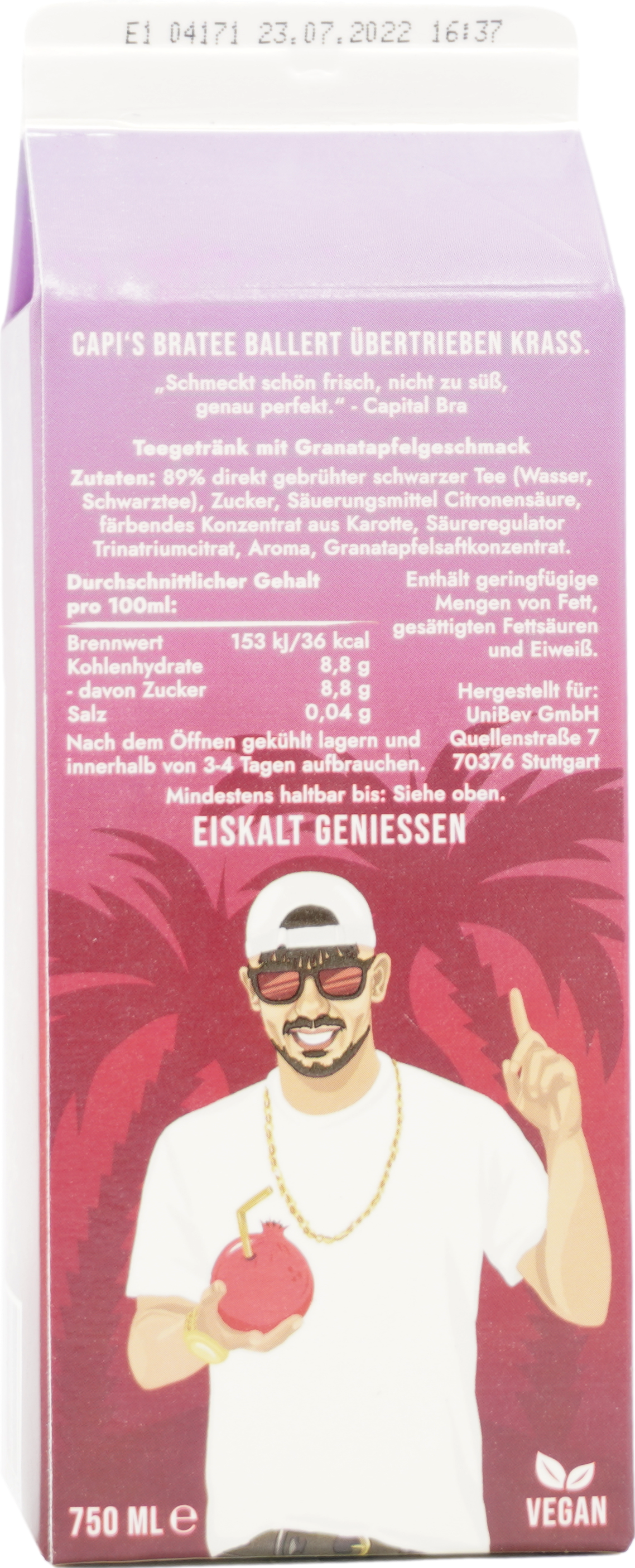 Bra Tee Granatapfel