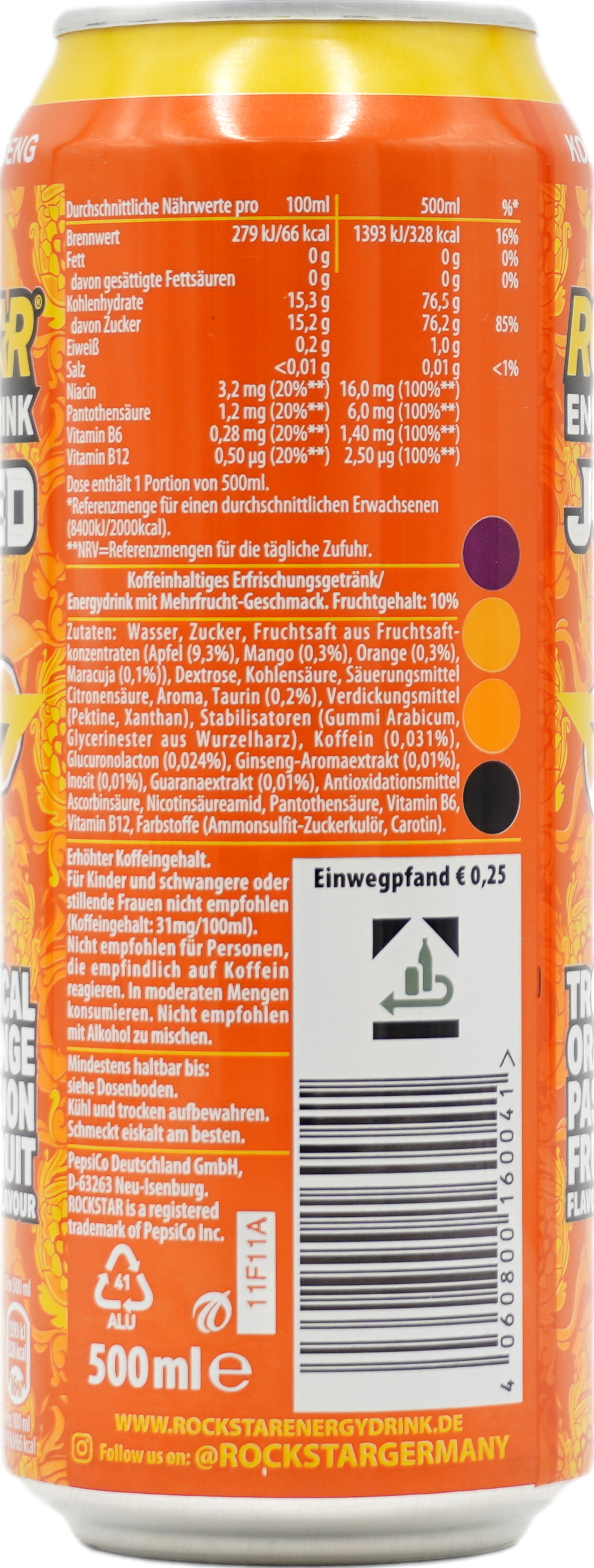 Rockstar Juiced Mango Orange