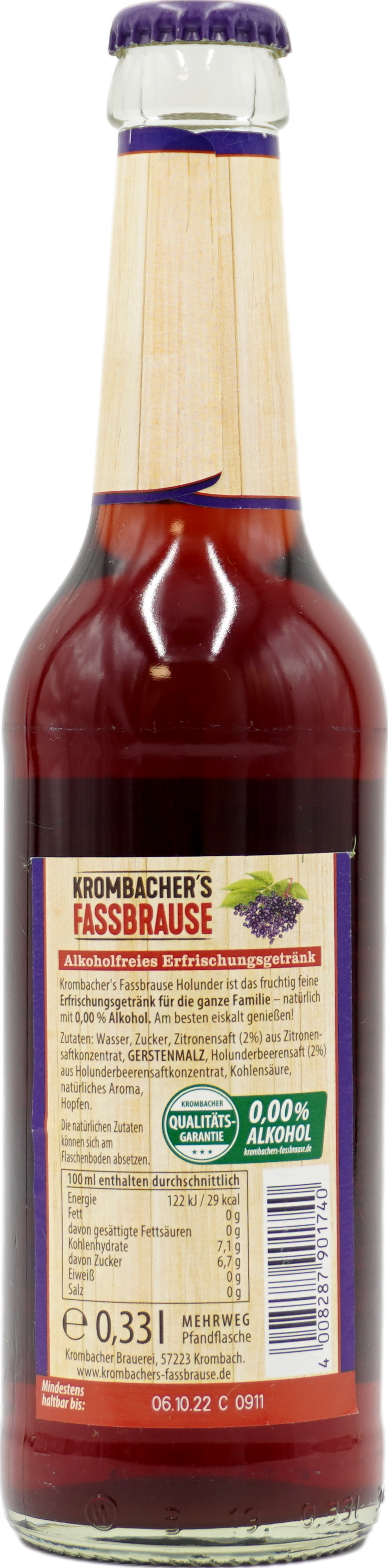 Krombacher Fassbrause Hollunder